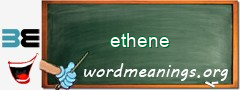 WordMeaning blackboard for ethene